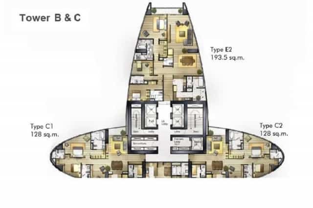 Millennium Residence Bangkok - Floorplan - Tower B & C - www.millenniumresidence.net - Floor Plans - Millennium Residence in Bangkok - www.millenniumresidence.net -
